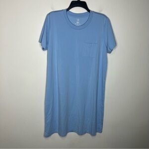Bamboo Cool basic dress nightgown light blue‎ size small soft basic casual
